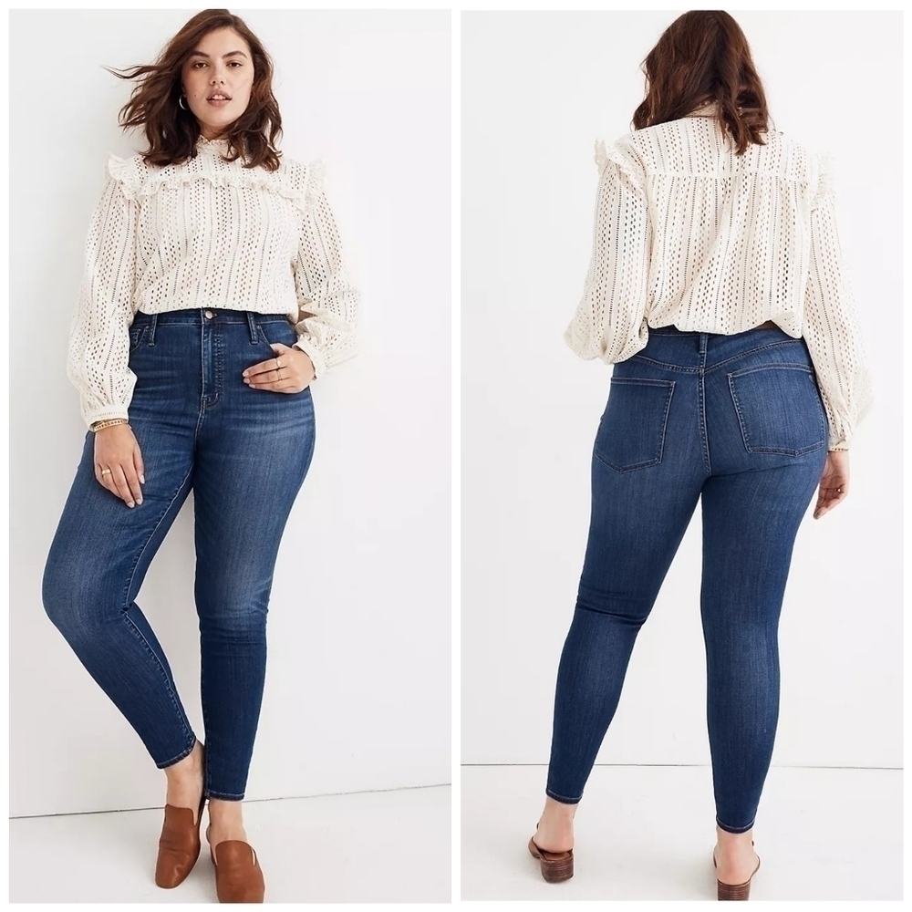 Madewell | Curvy High-Rise Skinny Jeans in Danny Wash (Size 36)
